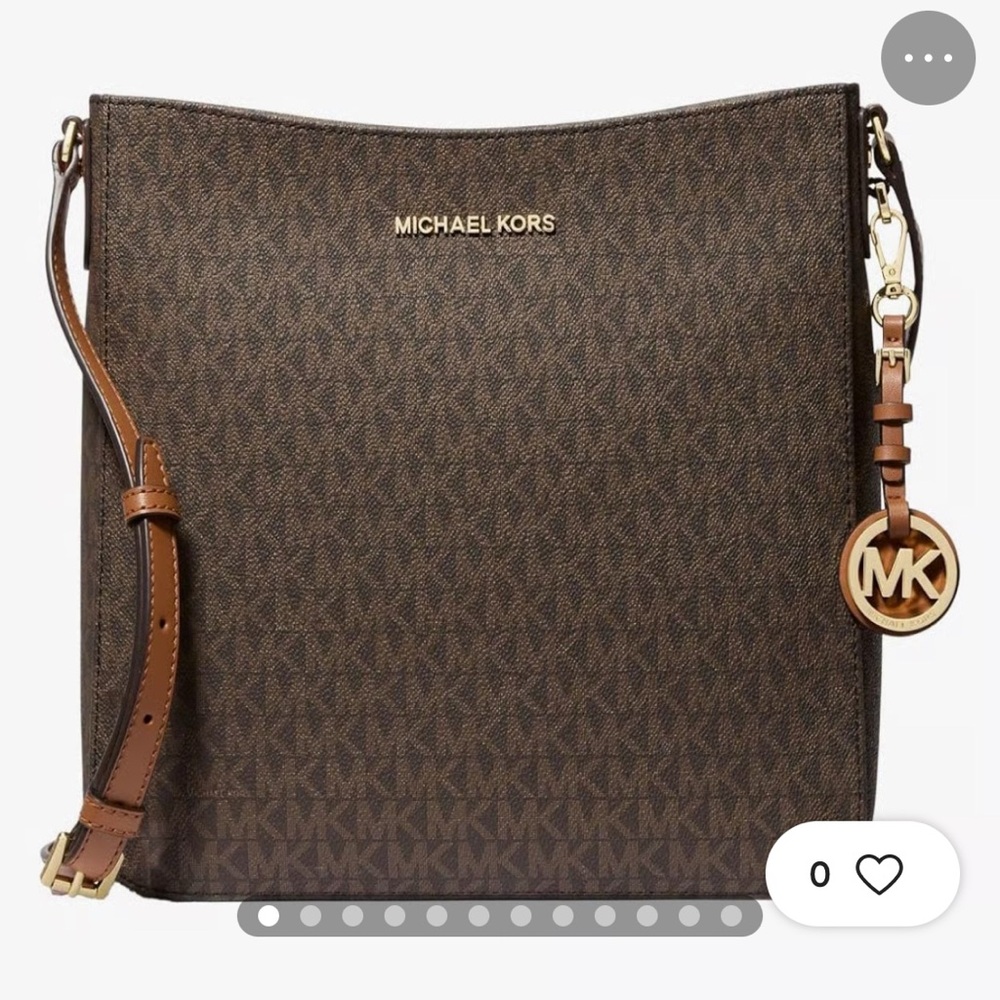 FLASH SALE 🎉🎉Michael Kors Dark Brown Monogram Crossbody Bag NWOT

Bag only
